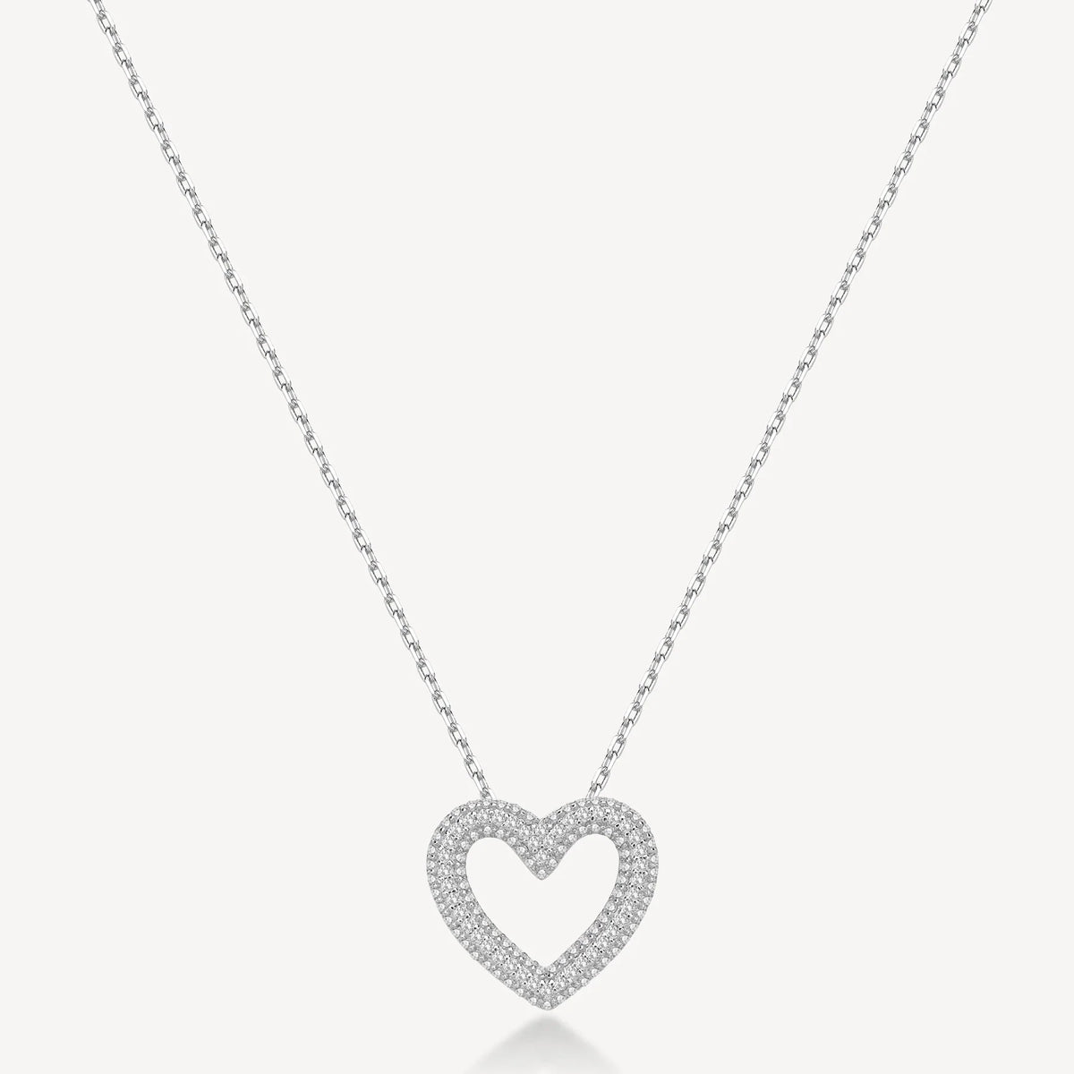 Collana Brosway Fancy FIW131, pendente a cuore pavé su catena in argento