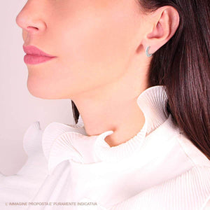 Orecchini in acciaio cerchio 13 mm-2b Gioielli