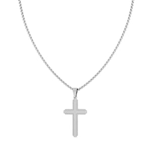 Collana uomo in acciaio croce-2b Gioielli