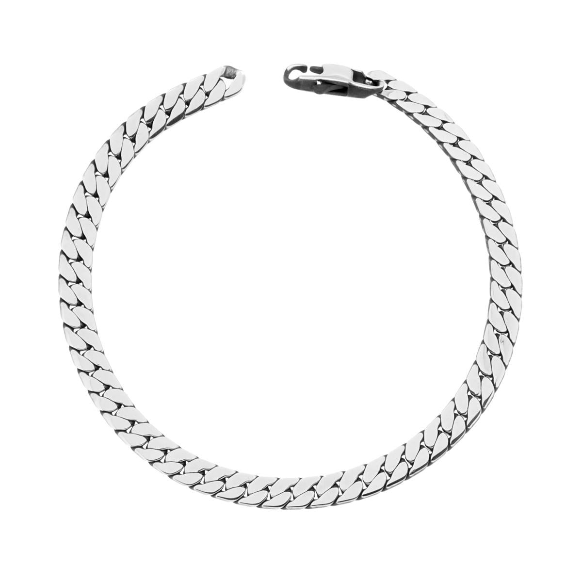 Bracciale uomo in acciaio grumetta 5,2 mm-2b Gioielli