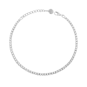 Bracciale tennis cristalli bianchi 2 mm-2b Gioielli