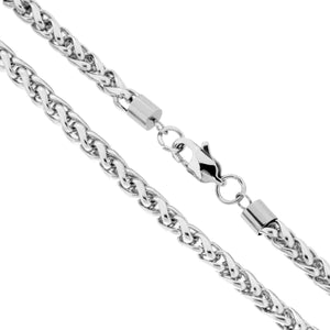 Collana in acciaio spiga 60 cm-2b Gioielli