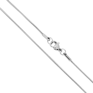 Collana in acciaio coda topo 50 cm-2b Gioielli