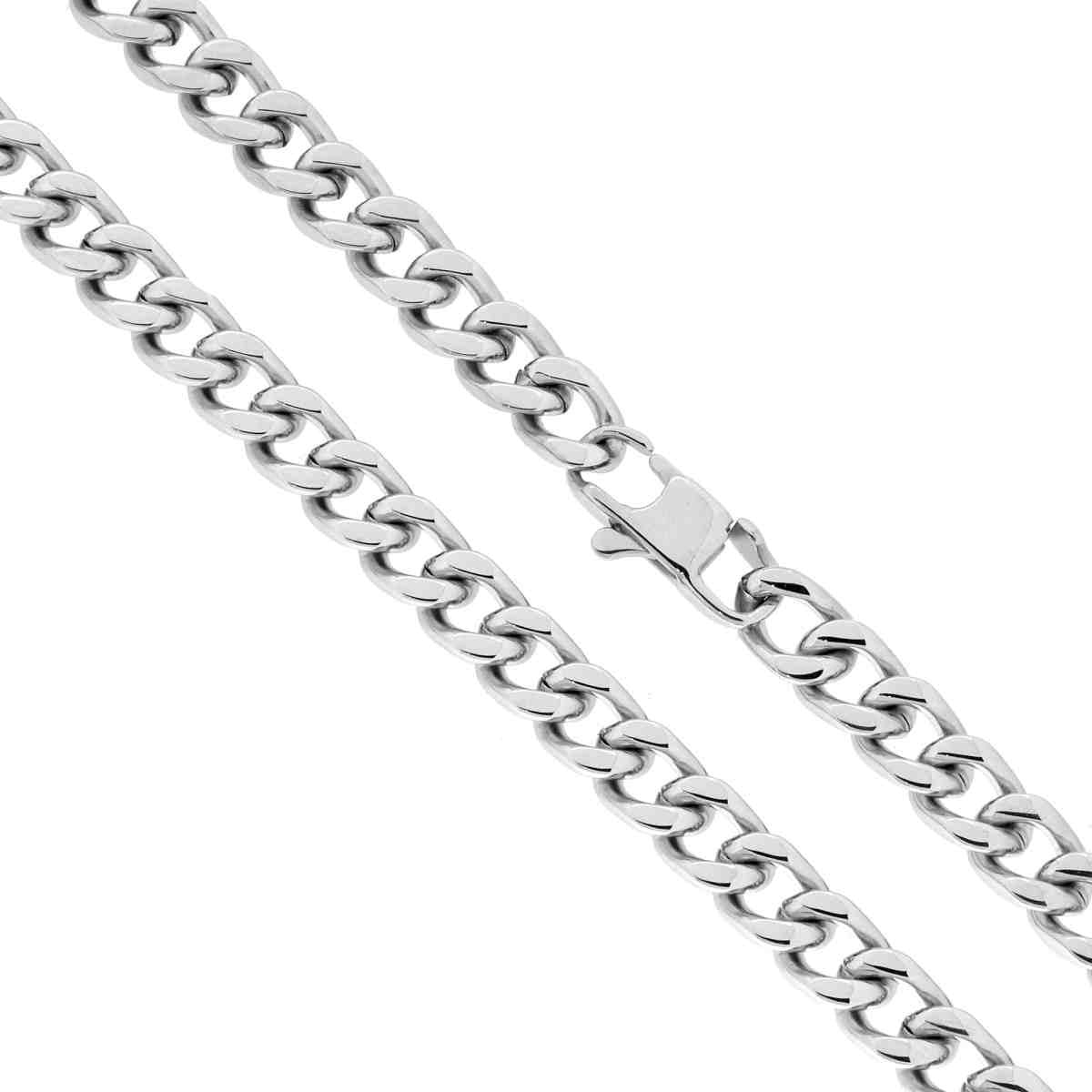 Collana in acciaio grumetta 50 cm-2b Gioielli
