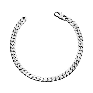 Bracciale uomo in acciaio grumetta 6 mm-2b Gioielli