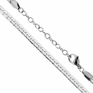 Collana in acciaio veneziana 50 cm-2b Gioielli