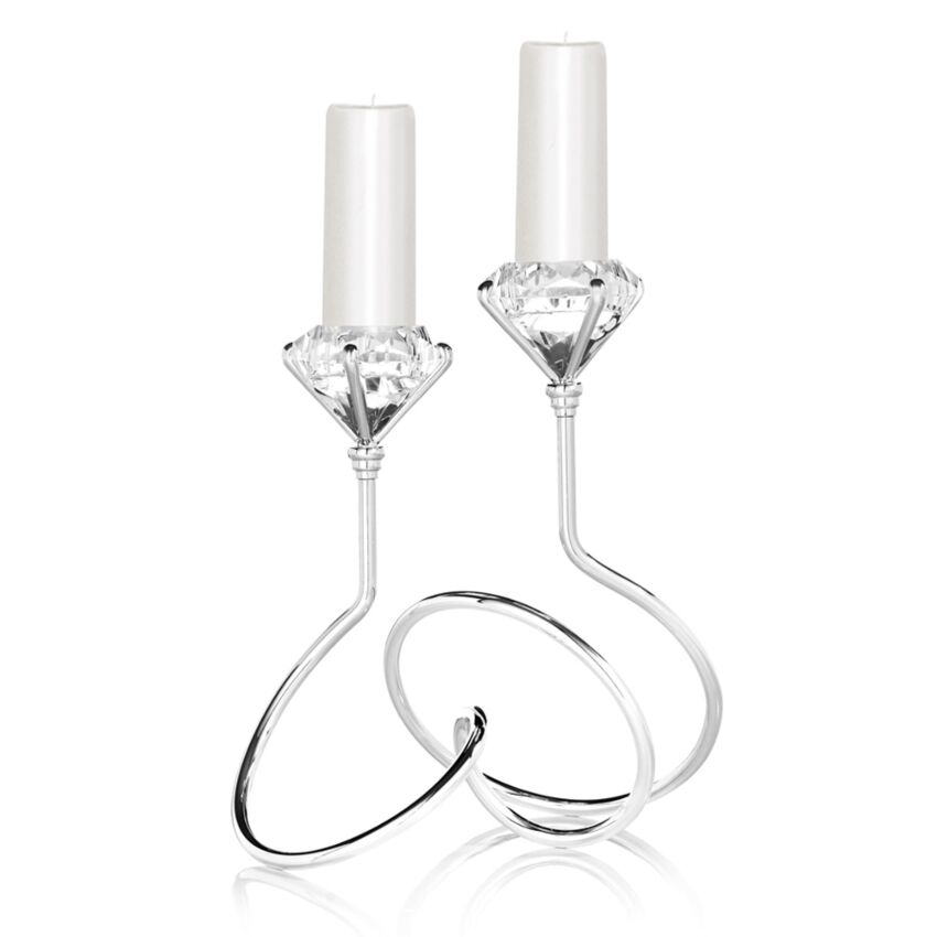 Candelabro Ottaviani Solitario 2 fiamme-2b Gioielli