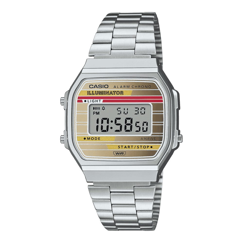 Orologio Casio Collection Vintage A168WEHA-9AEF uomo 36 mm-2b Gioielli