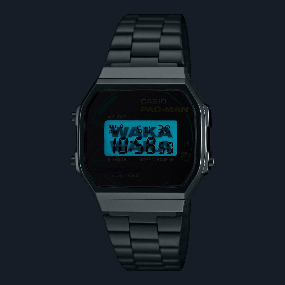 Orologio Casio Collection A168WEPC-7AER PAC-MAN WAKA WAKA Limited Edition-2b Gioielli