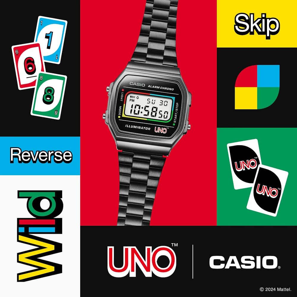 Orologio Casio Collection A168WEUC-1AER UNO Limited Edition uomo 36 mm-2b Gioielli