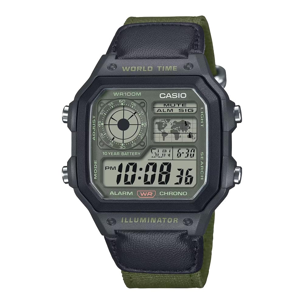 Orologio Casio Collection AE-1200WHUB-3AVEF uomo 42 mm-2b Gioielli