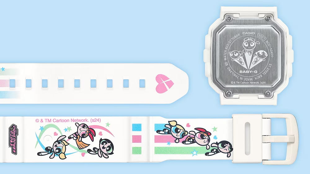 Orologio Casio Baby-G BGD-10KPP-7ER Powerpuff Girls Superchicche donna-2b Gioielli
