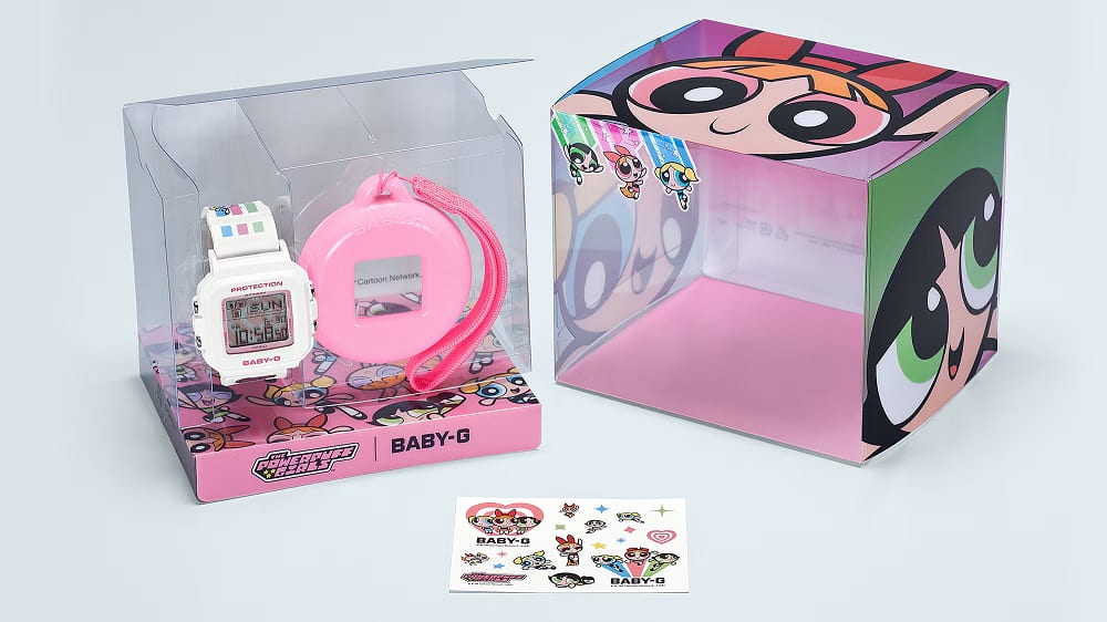 Orologio Casio Baby-G BGD-10KPP-7ER Powerpuff Girls Superchicche donna-2b Gioielli
