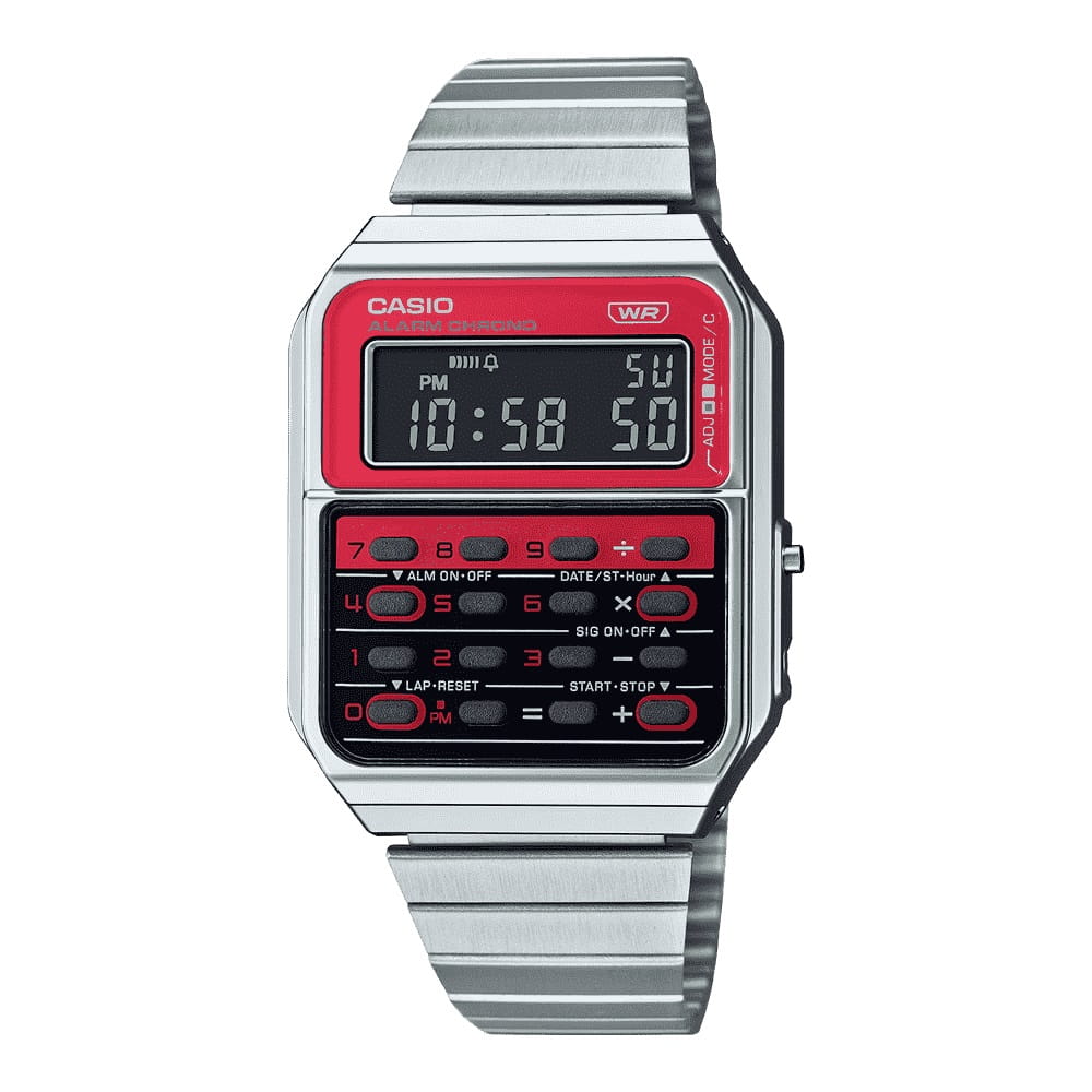 Orologio Casio Collection CA-500WE-4BEF Edgy uomo calcolatrice-2b Gioielli
