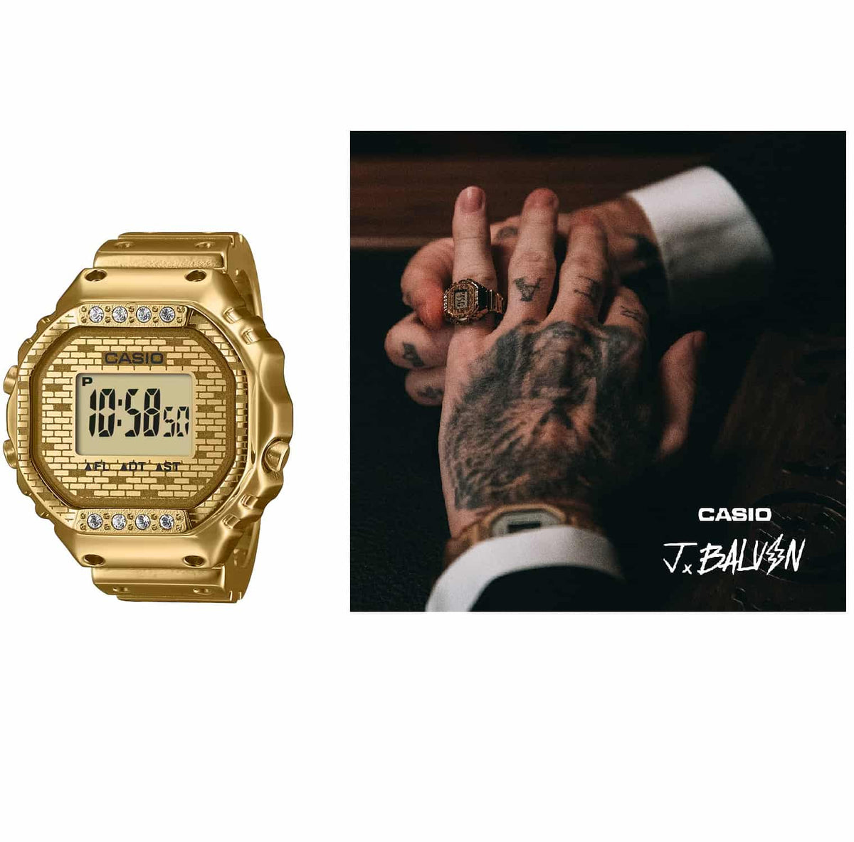 Orologio Anello Casio Ring-Watch CRW-001JB-9ER J Balvin Limited Edition-2b Gioielli
