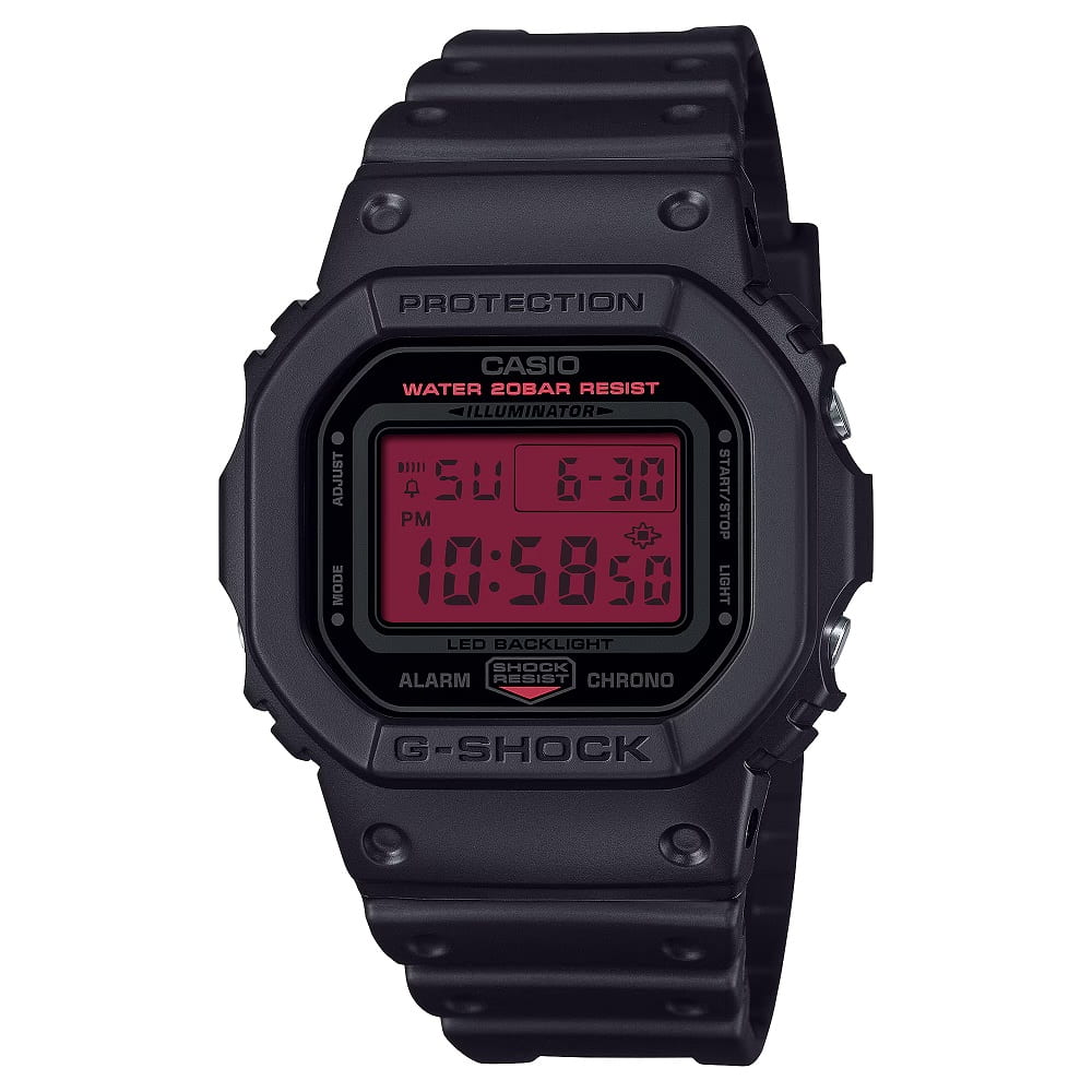 Orologio Casio G-Shock DW-5600BBR-1ER Black & Bold Red-2b Gioielli