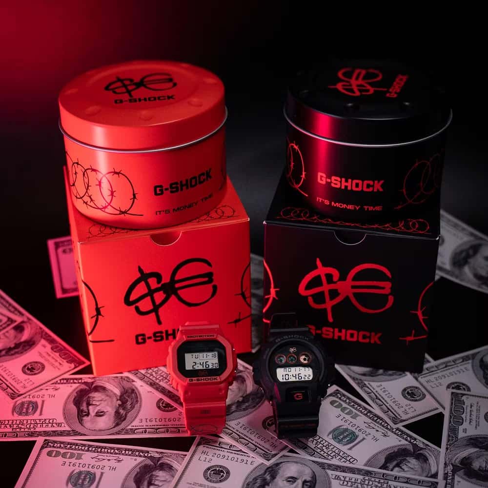 Orologio Casio G-Shock DW-5600SFE25-4ER SFERA EBBASTA Limited Edition uomo-2b Gioielli