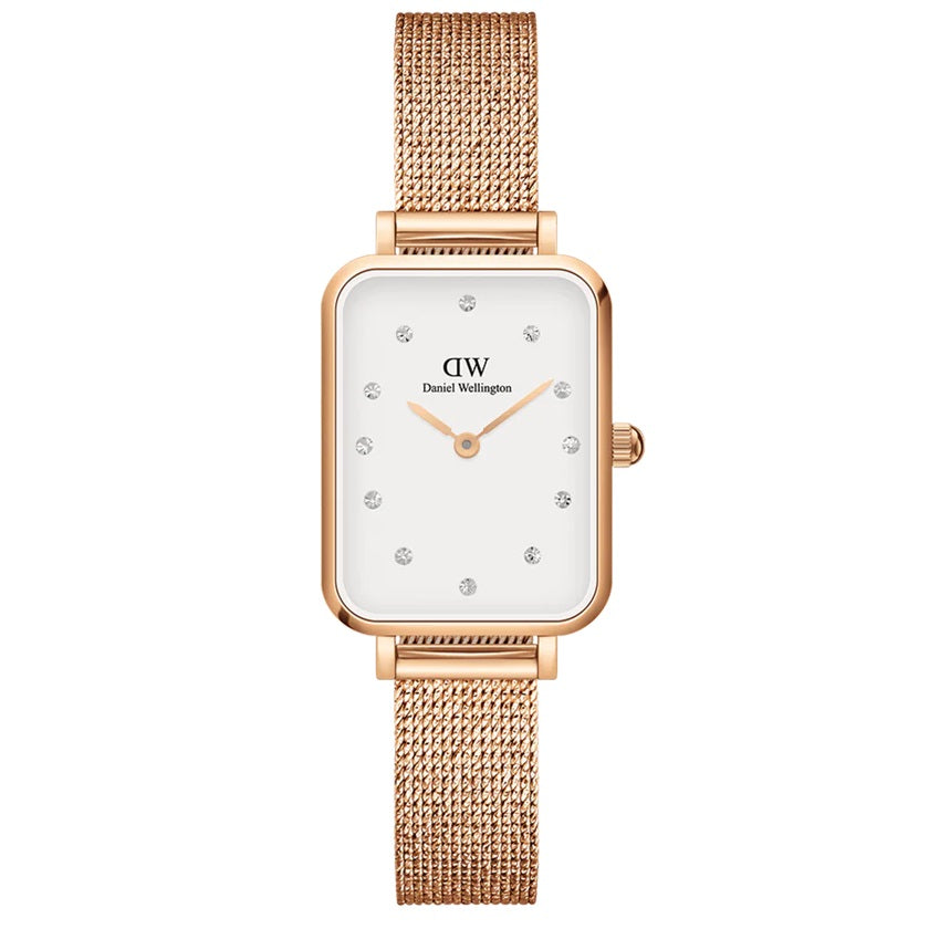 Orologio DW Quadro Lumine Pressed Melrose DW00100527 donna 20x26 mm-2b Gioielli