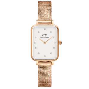 Orologio DW Quadro Lumine Pressed Melrose DW00100527 donna 20x26 mm-2b Gioielli