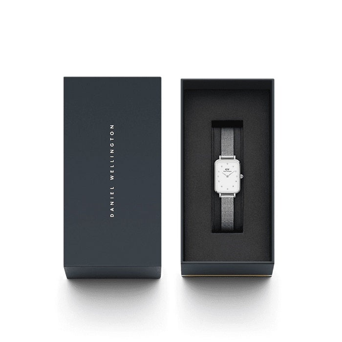 Orologio DW Quadro Lumine Pressed Sterling DW00100597 donna 20x26 mm-2b Gioielli