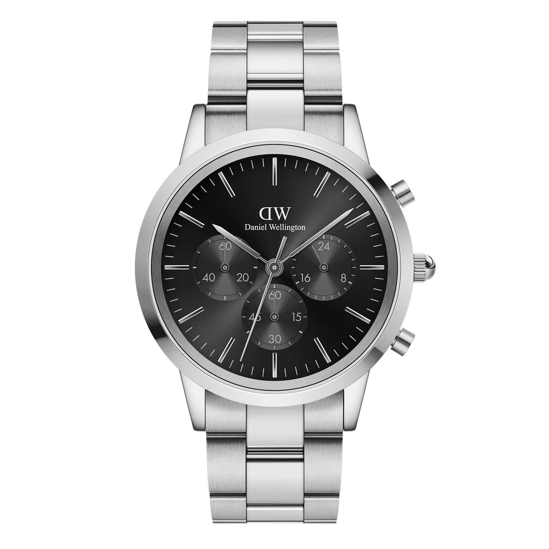 Orologio DW Iconic Link Onyx DW00100645 cronografo uomo 42 mm-2b Gioielli