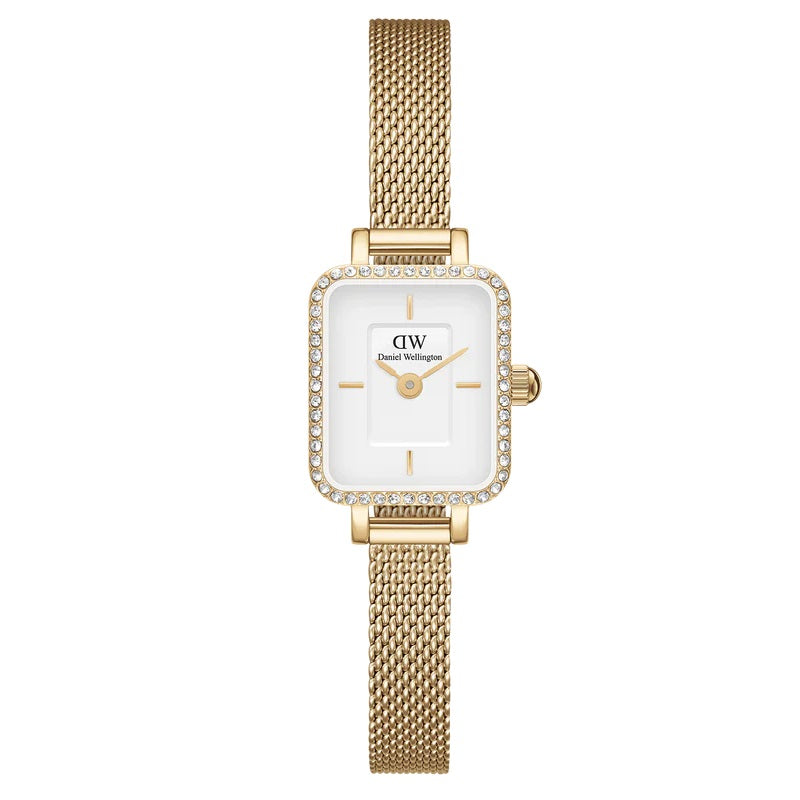 Orologio DW Quadro Mini Lumine Gold DW00100730 donna 15x18 mm-2b Gioielli