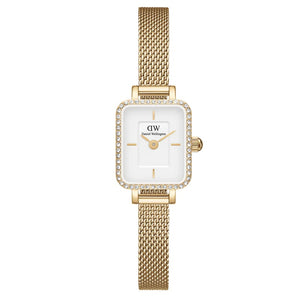 Orologio DW Quadro Mini Lumine Gold DW00100730 donna 15x18 mm-2b Gioielli