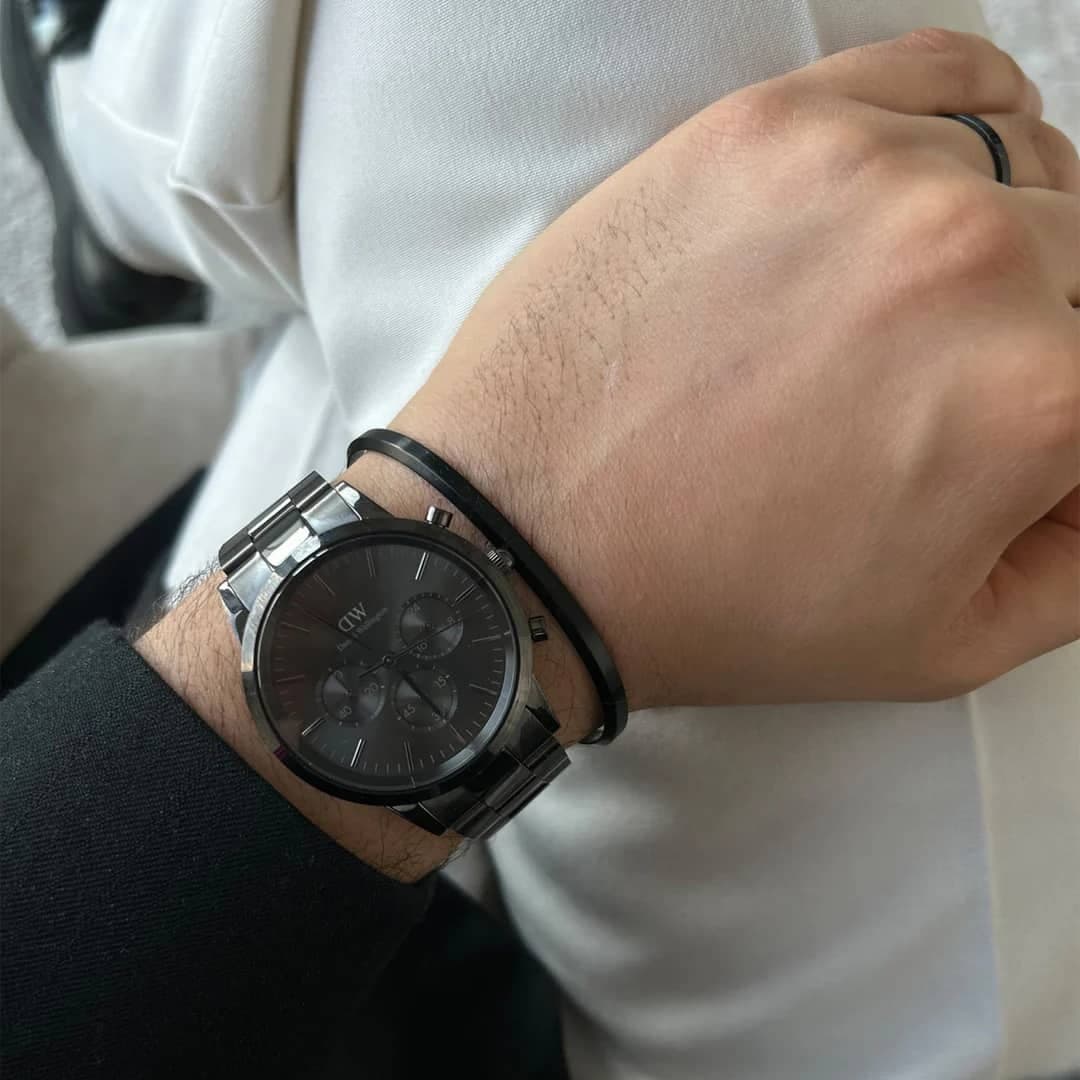 Bracciale DW Classic Black DW00400382 Large-2b Gioielli