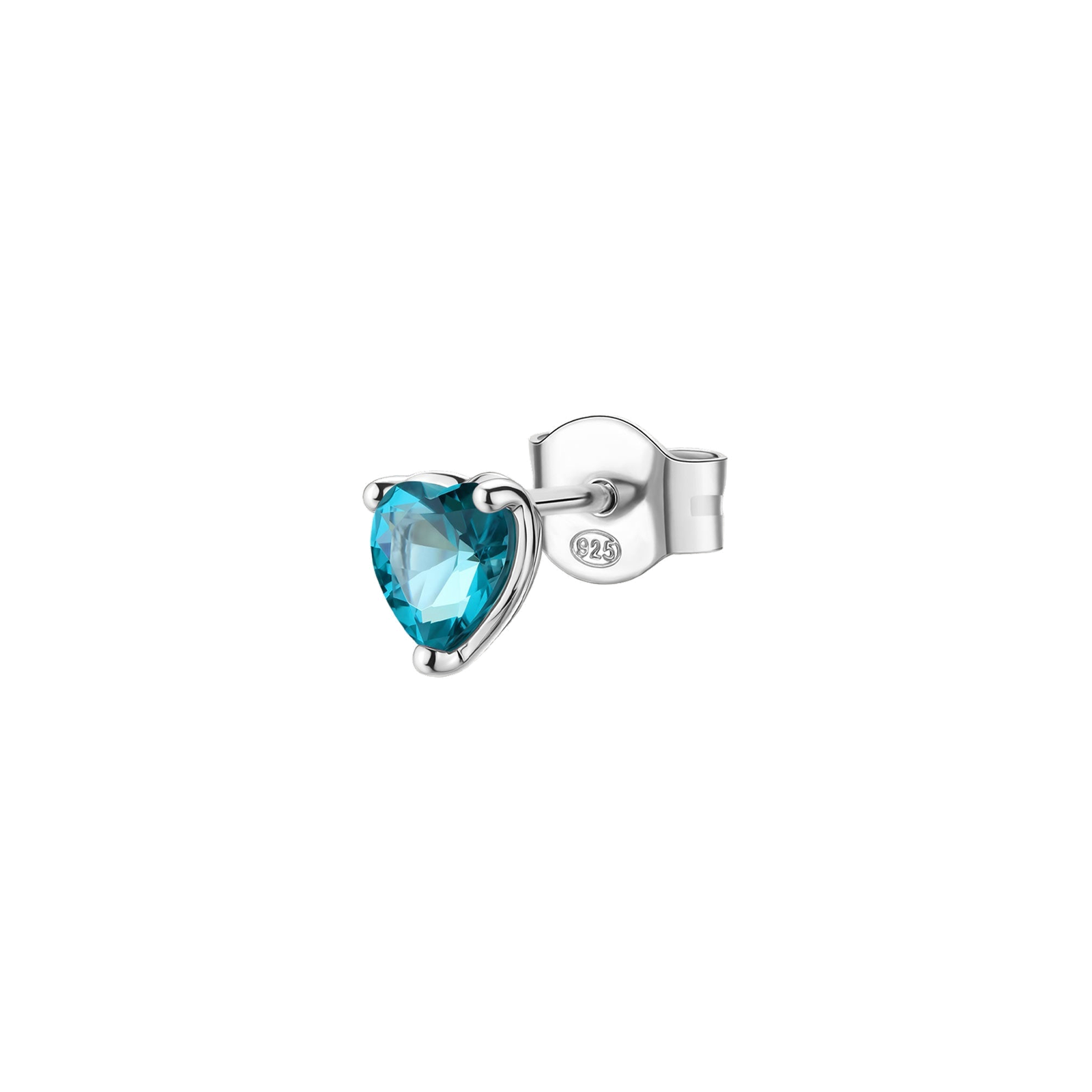 Monorecchino Brosway Fancy FAG10 donna argento 925 cuore Paraiba-2b Gioielli