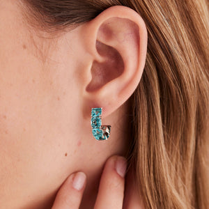 Monorecchino Brosway Fancy FAG13 donna argento 925 Paraiba 18 mm