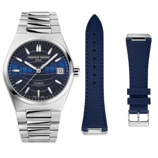 Orologio Frederique Constant Highlife FC-303N2NH6B automatico donna doppio cinturino 34 mm-2b Gioielli