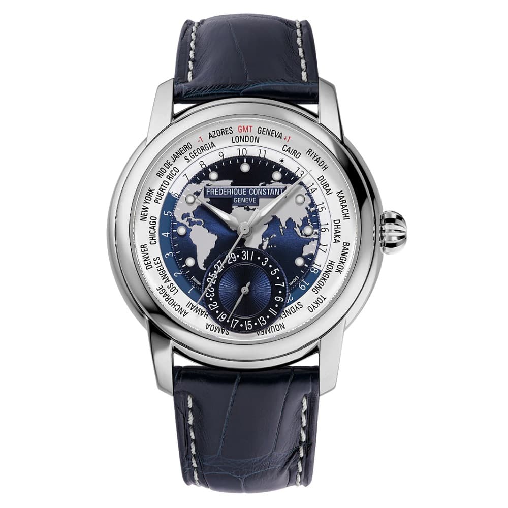 Orologio Frederique Constant Classics Worldtimer Manufacture FC-718NWWM4H6 Limited Edition 42 mm — foto prodotto