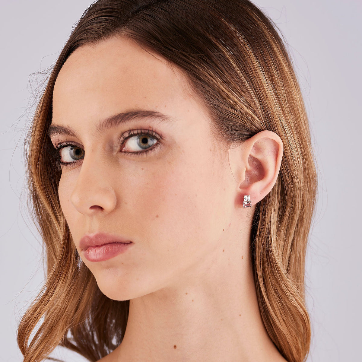 Monorecchino Brosway Fancy FTP10 donna argento 925 rosa 8 mm