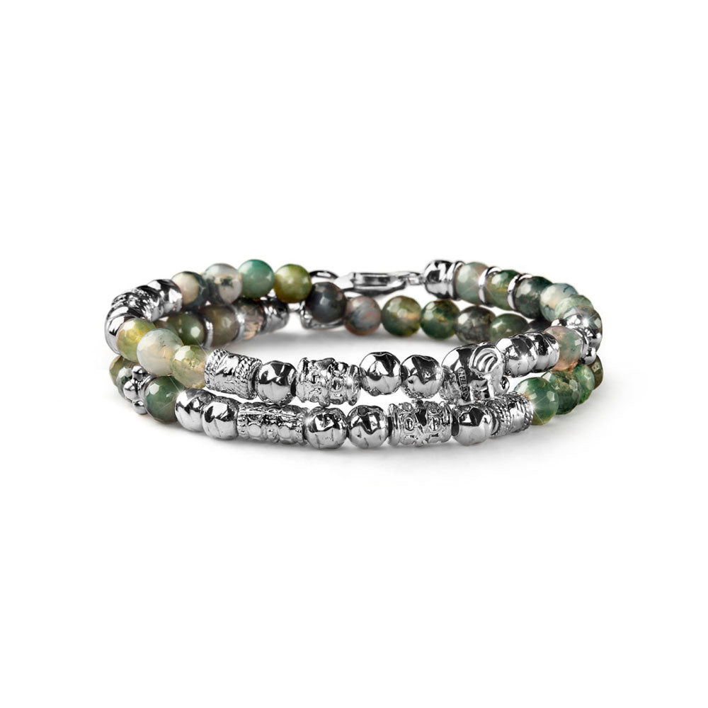 Bracciale Alessandro Magrino Luxury argento uomo G2378-2b Gioielli