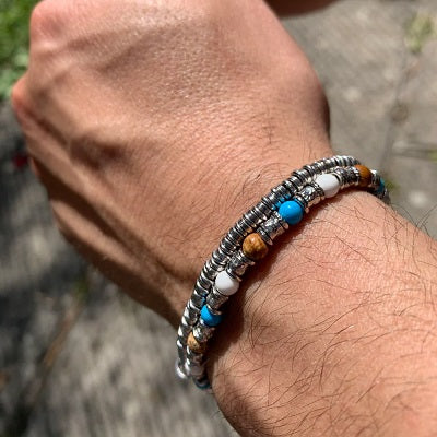 Bracciale Alessandro Magrino argento uomo G4559-2b Gioielli