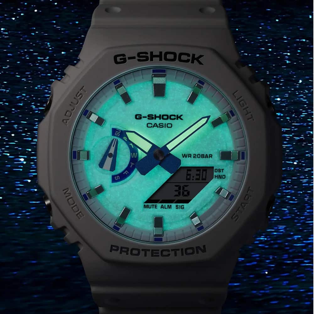 Orologio Casio G-Shock GA-2100HDS-7AER Hidden Glow-2b Gioielli