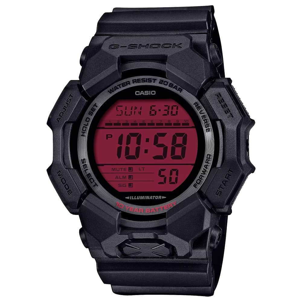 Orologio Casio G-Shock GD-010BBR-1ER Black & Bold Red uomo-2b Gioielli