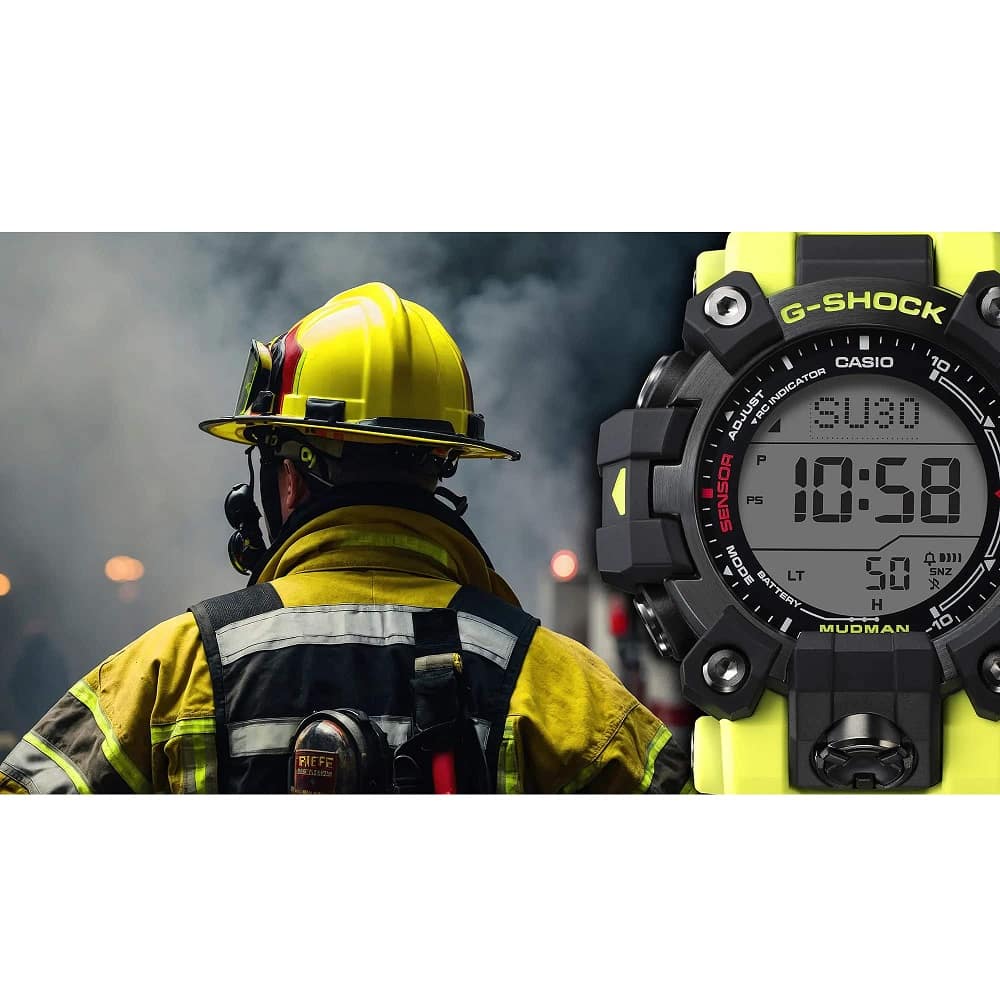 Orologio Casio G-Shock GW-9500MRY-1A9ER Mudman Rescue Yellow uomo-2b Gioielli