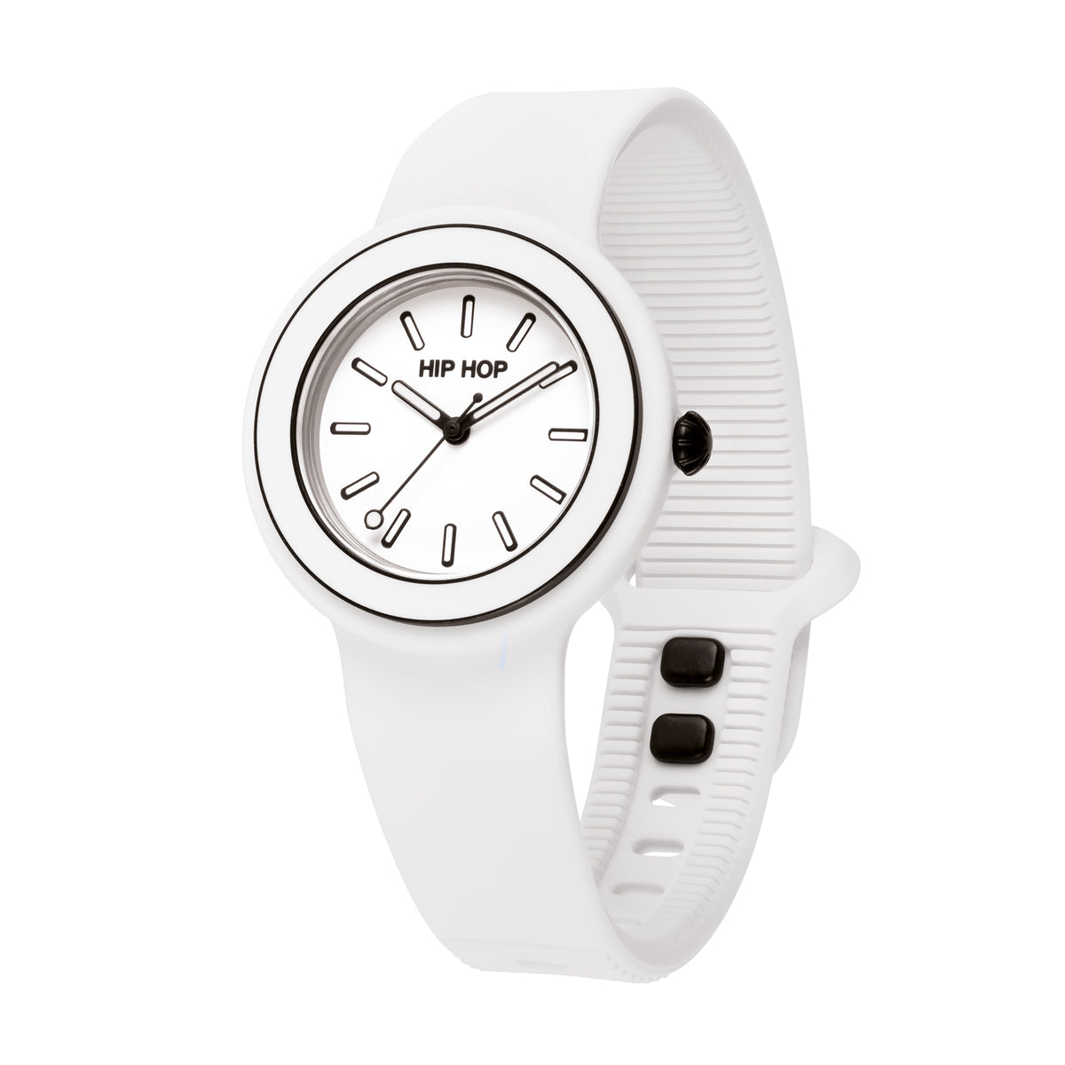 Orologio Hip Hop Hero.Dot Bezel HWU1302 donna 34 mm bianco