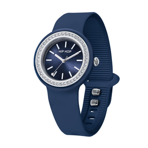 Orologio Hip Hop Hero.Dot Bezel HWU1304 donna 34 mm blu