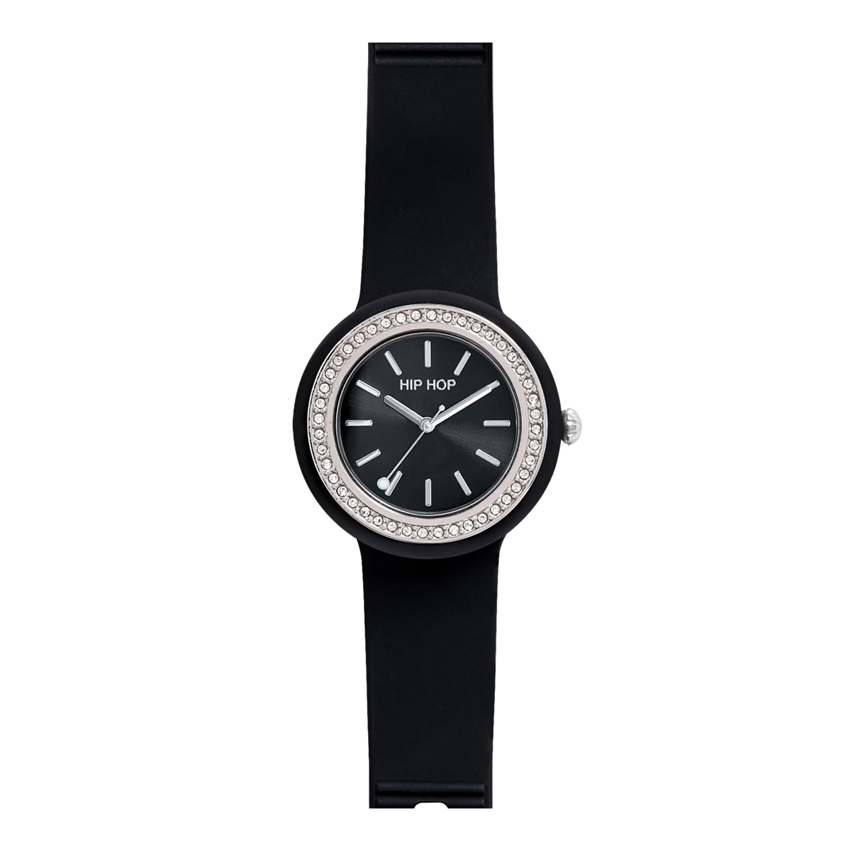 Orologio Hip Hop Hero.Dot Bezel HWU1305 donna 34 mm nero-2b Gioielli