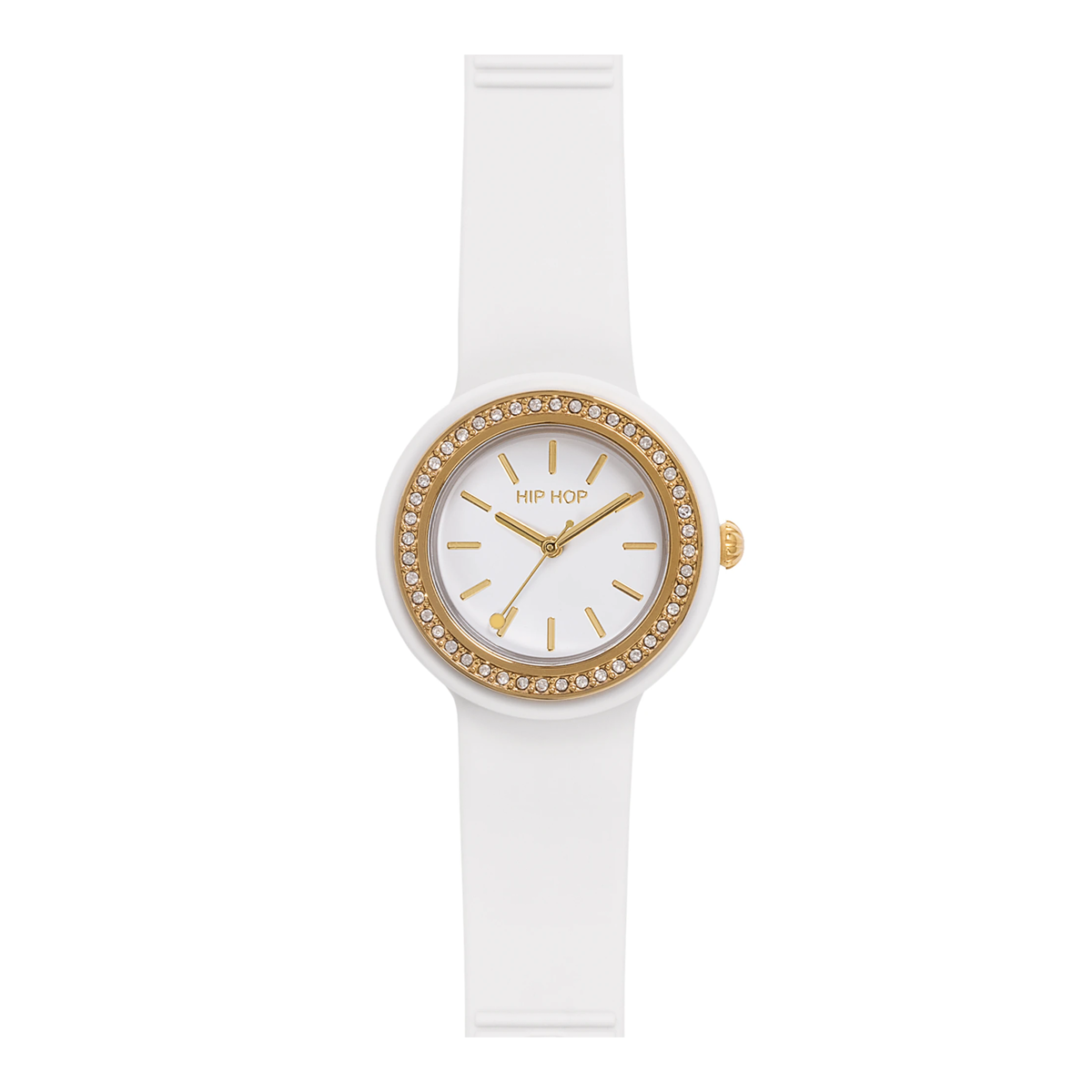 Orologio Hip Hop Hero.Dot Bezel HWU1306 donna 34 mm bianco-2b Gioielli