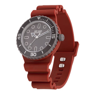 Orologio Hip Hop Master HWU1334 uomo 41 mm grigio/bordeaux