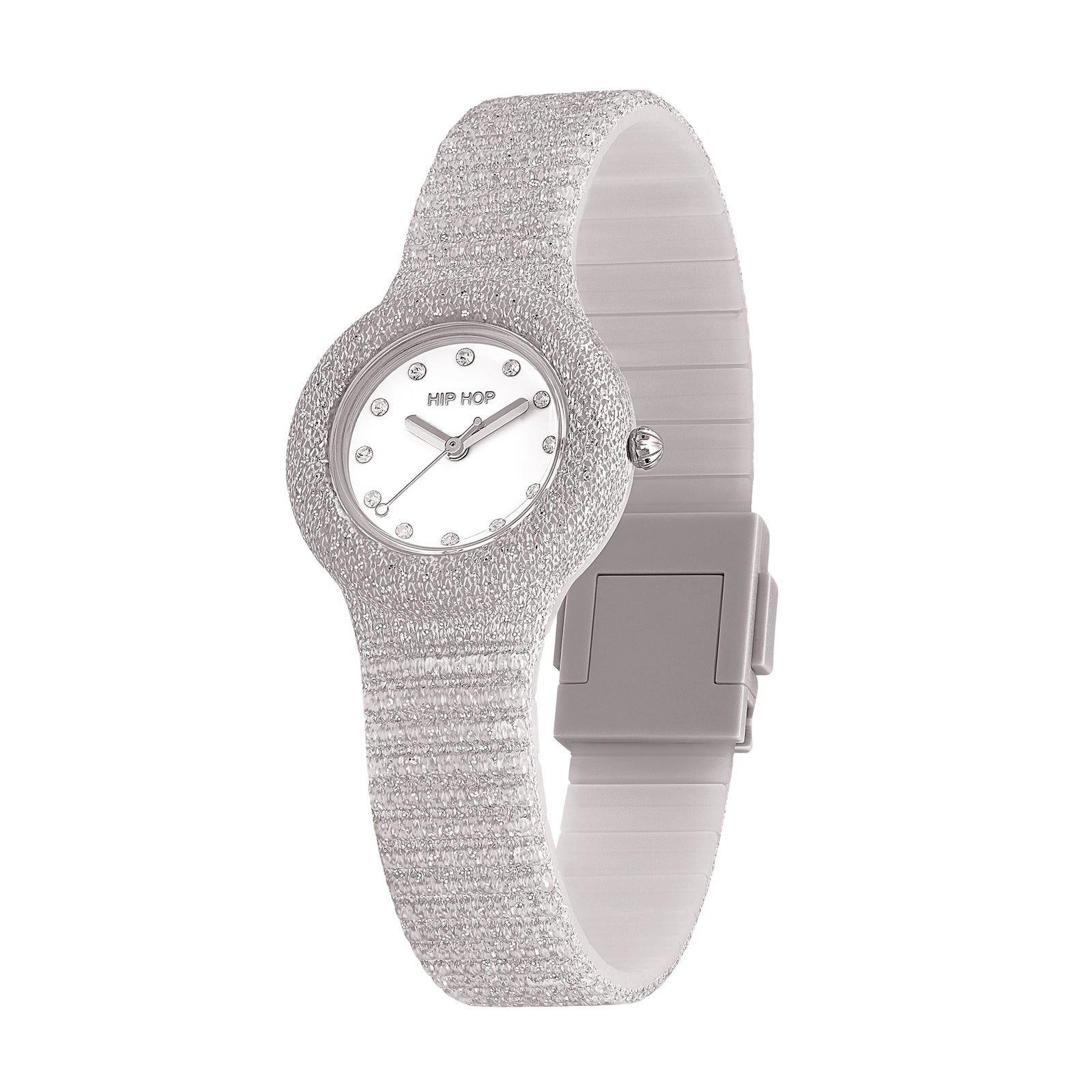 Orologio Hip Hop Shimmer Crush HWU1336 donna 32 mm silver-2b Gioielli