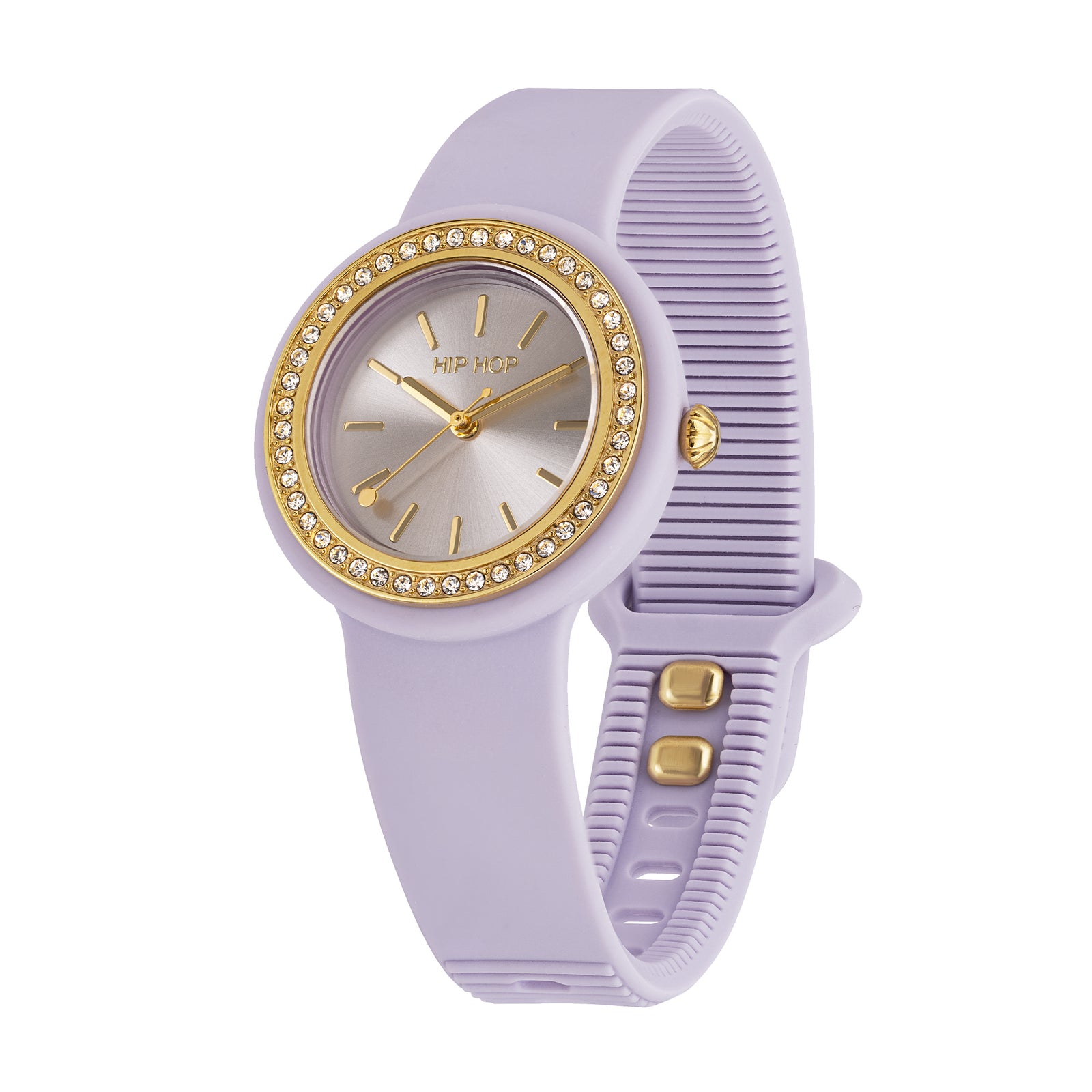 Orologio Hip Hop Hero.Dot Bezel HWU1343 donna 34 mm lilla-2b Gioielli