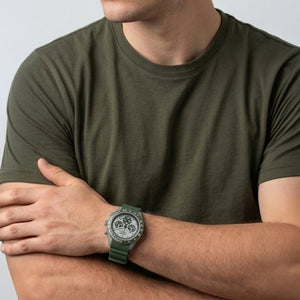 Orologio Hip Hop XT10 HWU1347 cronografo uomo 42 mm verde oliva