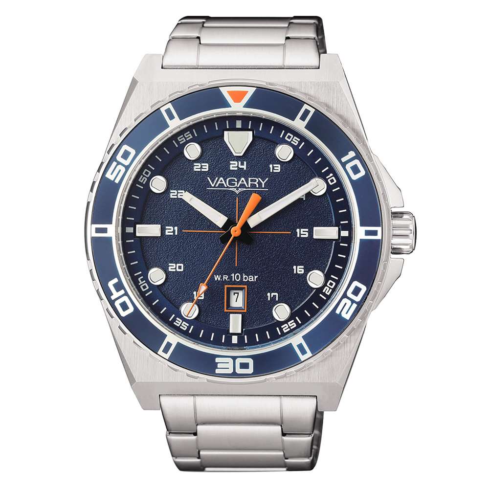 Orologio Vagary by Citizen Aqua39 IB9-310-71 uomo 42 mm-2b Gioielli