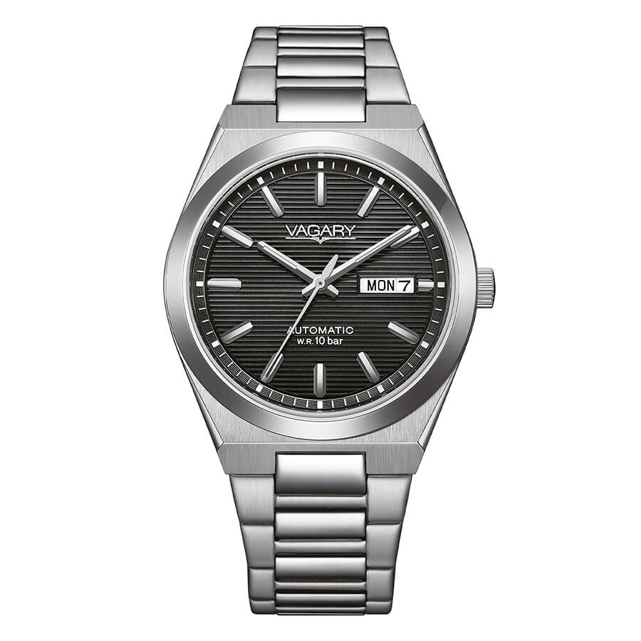 Orologio Vagary by Citizen Gear Matic IX3-611-51 automatico uomo 38 mm-2b Gioielli