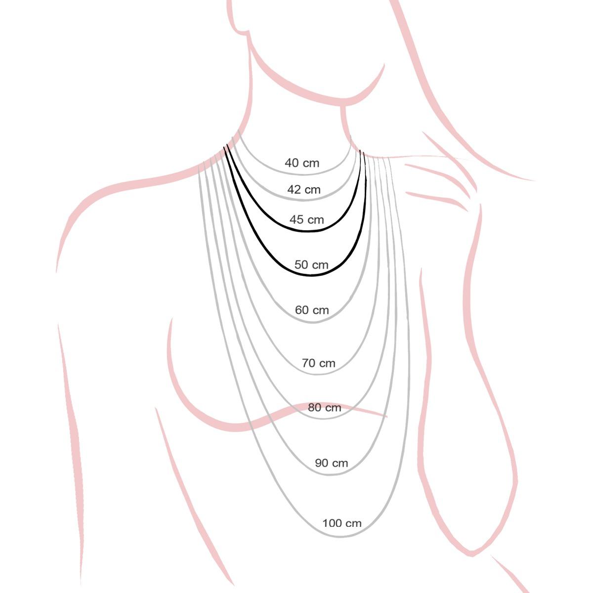 Collana in acciaio coda topo 50 cm-2b Gioielli