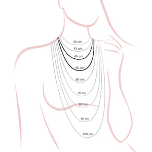 Collana in acciaio coda topo 50 cm-2b Gioielli